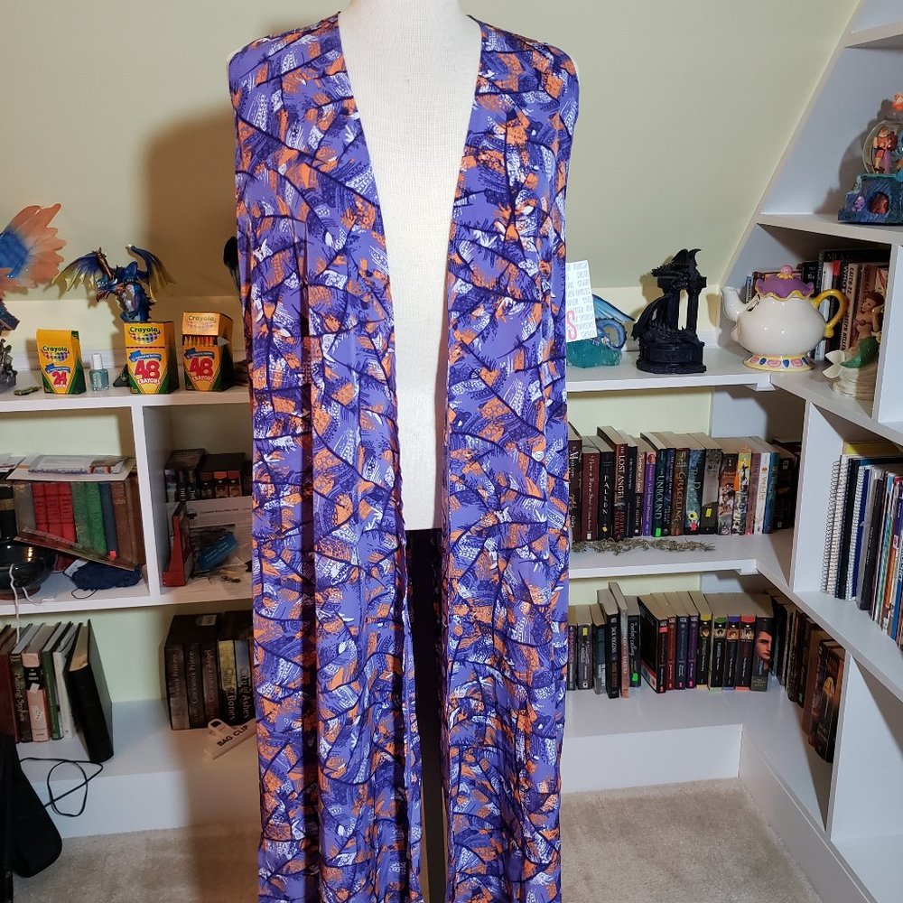 Lularoe New Patterned Joy Thin Duster S NWT